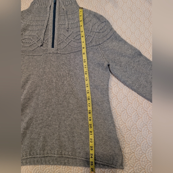 Title Nine - Ribbed Cable Knit Hooded Sweater - Women's Large - Picture 5 of 9